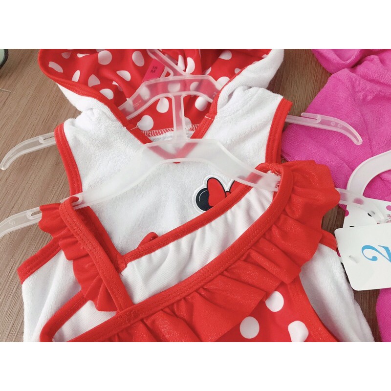 (ảnh thật) Set bơi cho bé SBBG44 sz 8-23kg đồ bơi bé gái tặng kèm áo choàng cute (hàng dư hịn, xấu hoàn hàng) SBBG45