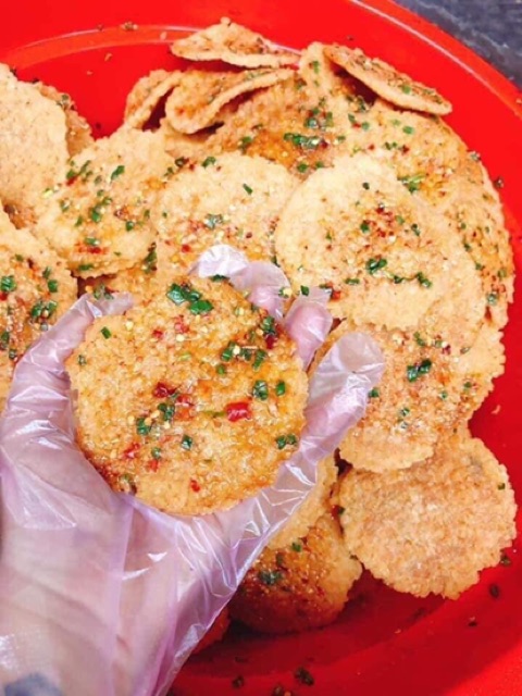 Cơm cháy nước mắm mỡ hành