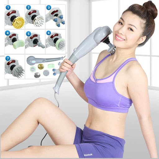 Máy Massage Cầm Tay Đa Năng 7 Đầu Massage Magic King Massager có thể điều chỉnh tốc độ