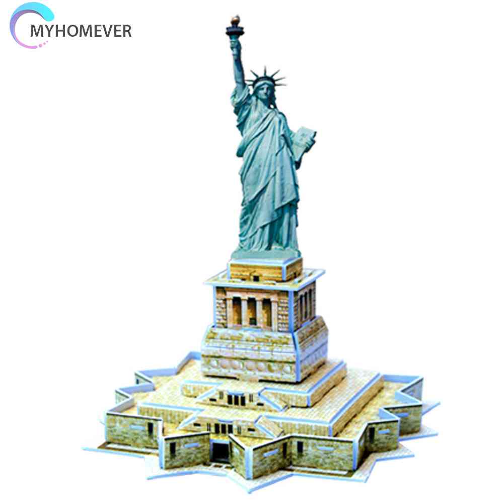 Bộ Xếp Hình Tượng Nữ Thần Tự Do 3D