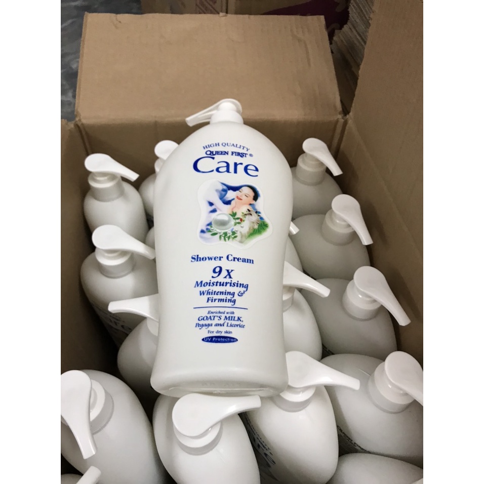 COMBO 2 Chai Sữa Tắm Dê White Care 9X 1200ml Sáng Mịn Hơn Thơm Lâu Hơn