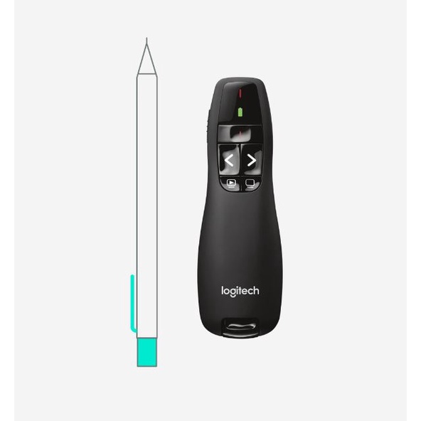 Bút trình chiếu LOGITECH R400 (Hàng Chính Hãng) MÀU ĐEN