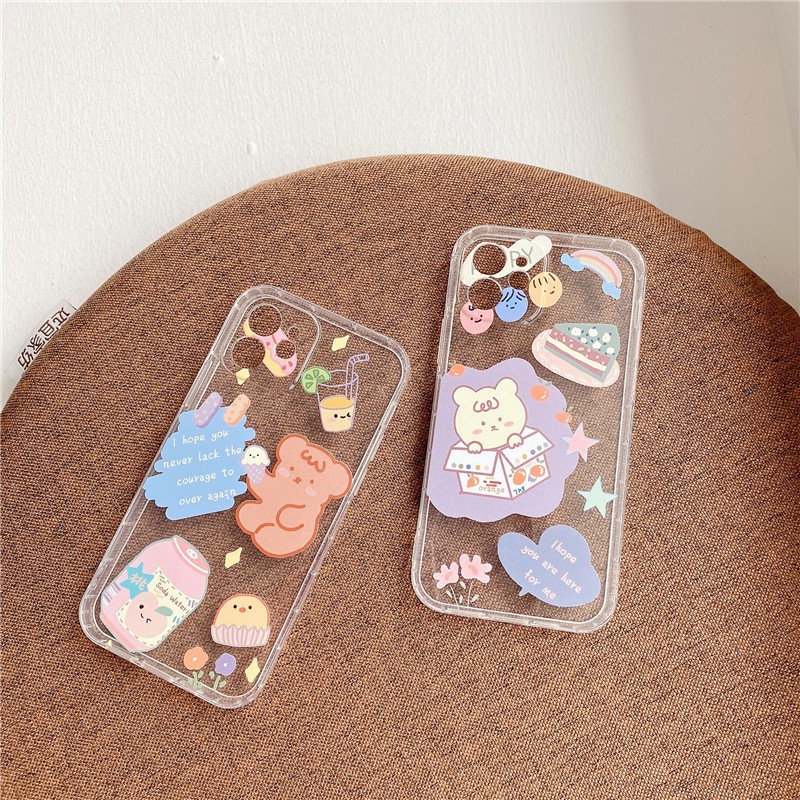 iPhone case for iPhone12 Pro Max 12 Pro 12 12 Mini 11 Pro Max 11 Pro 11 XS Max XR XS X 8 Plus 8 7 Plus Juice Bear TPU soft shell anti-drop phone case