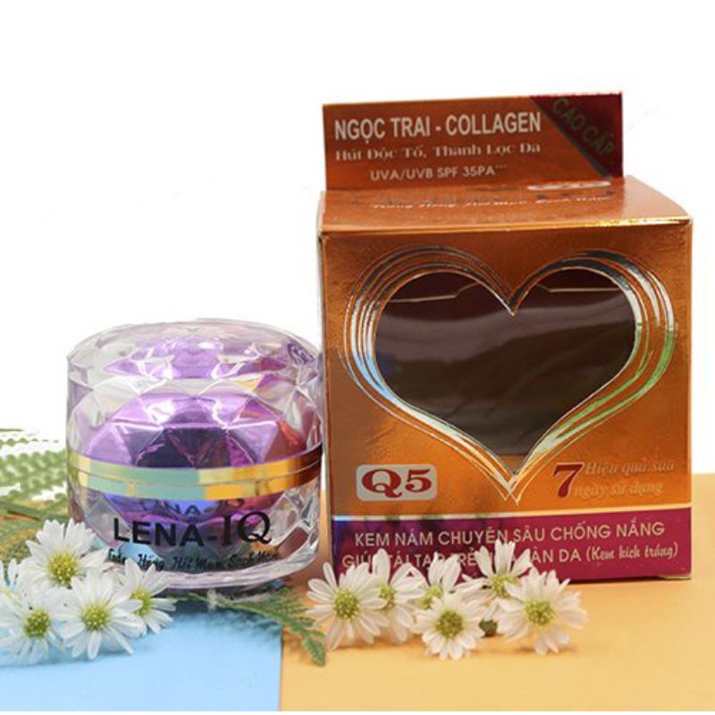Kem nám chuyên sâu - Chống nắng - Giúp tái tạo - Trẻ hóa làn da LENA-IQ Q5 30g