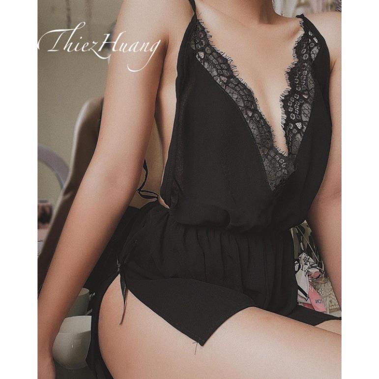 Áo ngủ Jumpsuit lụa viền ren dễ thương, sexy , gợi cảm 😍 ! | BigBuy360 - bigbuy360.vn