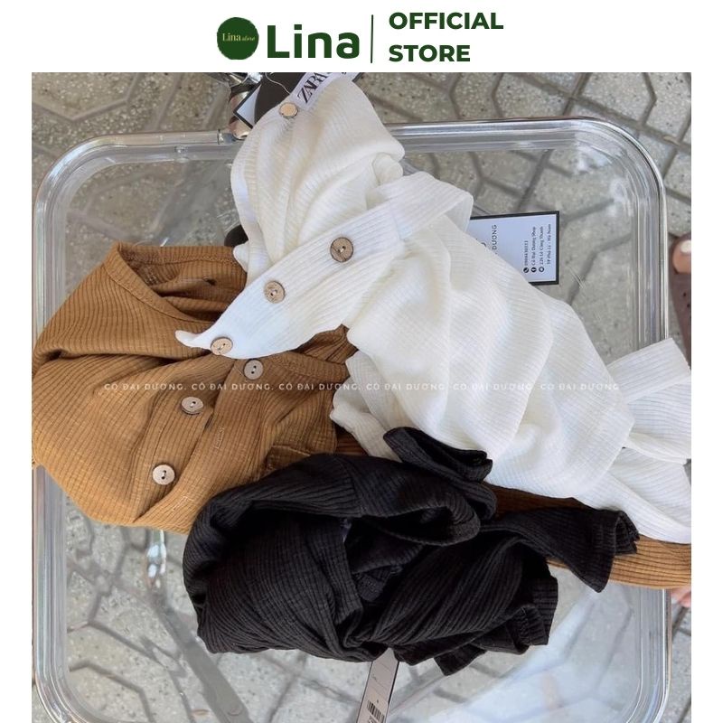 Áo Thun Áo Body Dài Tay Nữ Chất Liệu Tăm Lạnh Không Bai Xù LINASTORE 034
