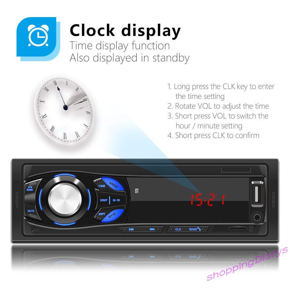 Đầu Máy Nghe Nhạc Mp3 Fm Radio 1 Din Cho Xe Hơi