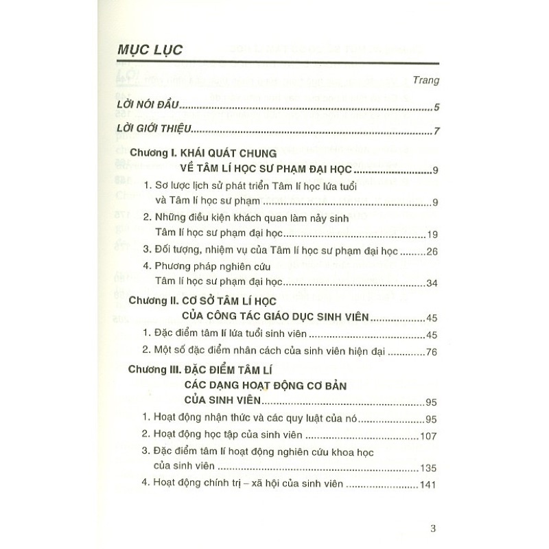 Sách - Tâm Lí Học Sư Phạm Đại Học