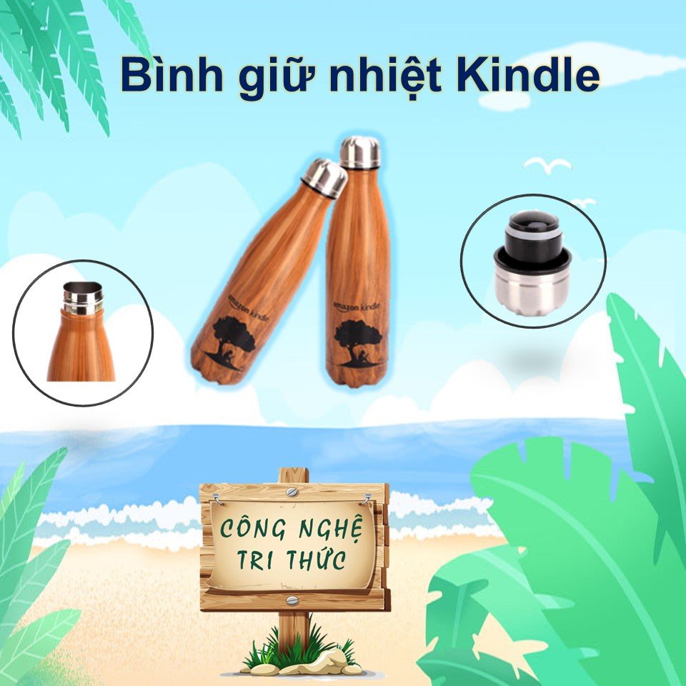 Bình giữ nhiệt Kindle - dành cho tín đồ Kindle