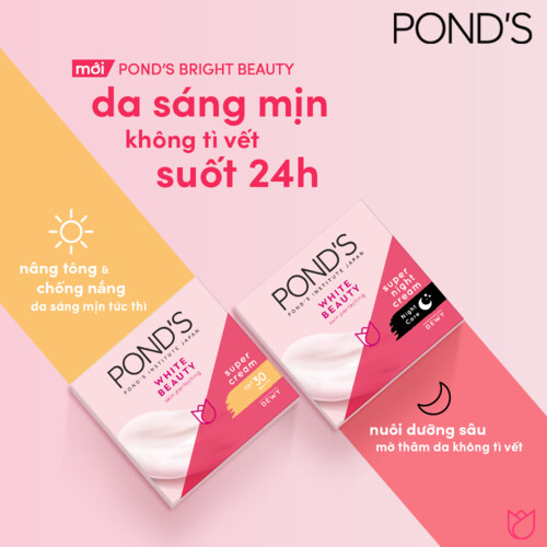 Kem dưỡng trắng da ban đêm POND’S Bright Beauty Serum Night Cream 50g