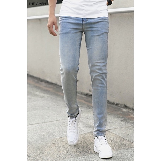 Quần jean nam rách Gấu 194 wass kiểu vải jeans co dãn, dày dặn form slimfit - 105