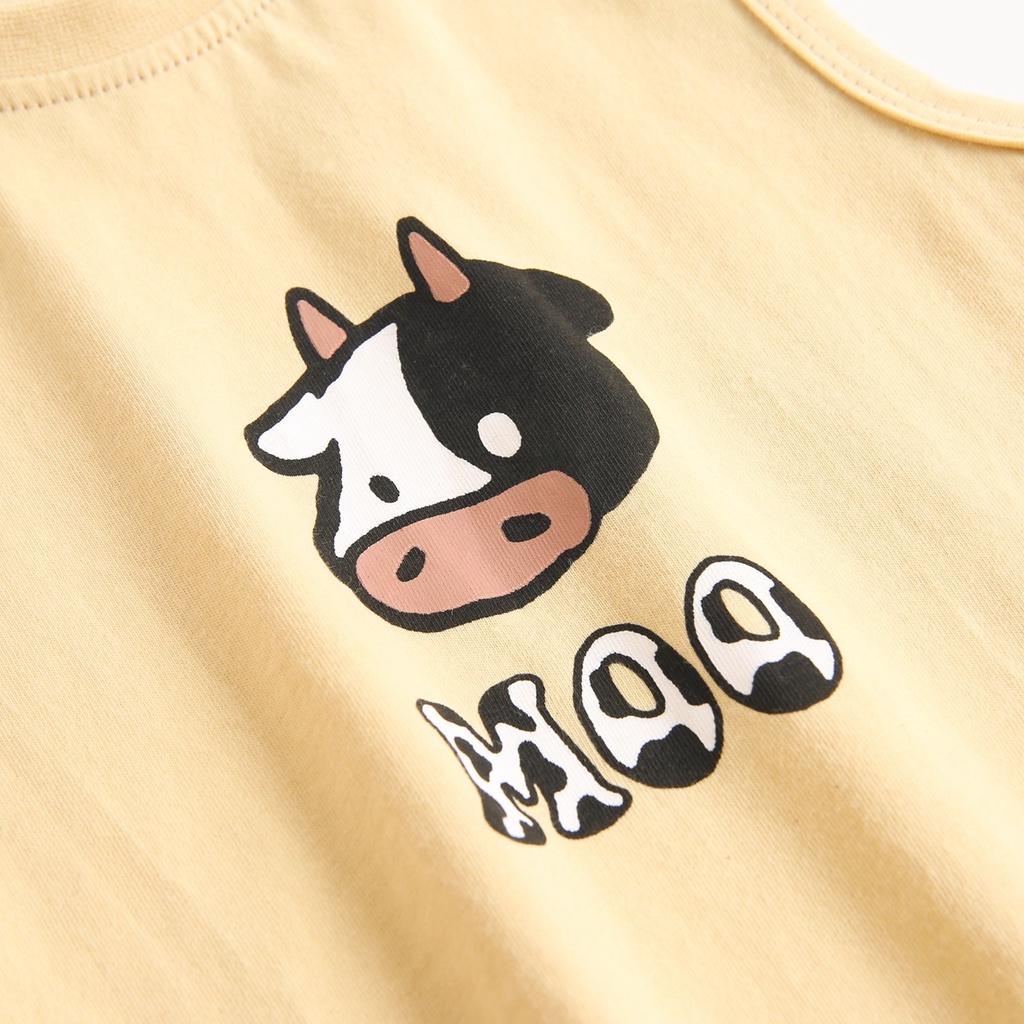 Bộ quần áo Sanlutoz bằng cotton thời trang mùa hè cho bé gái