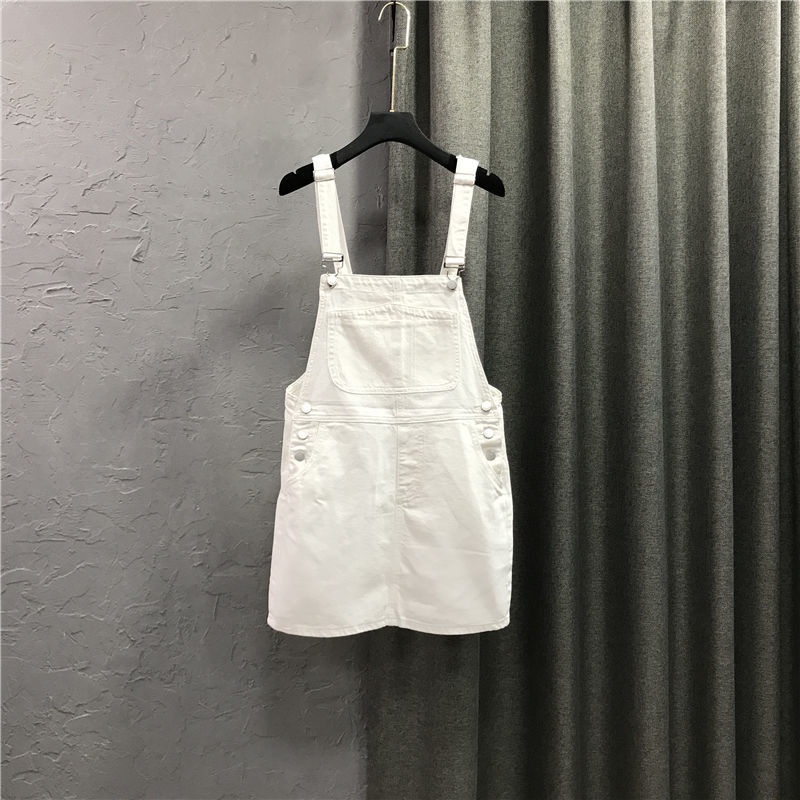 Jiashucheng Đầm Denim Hai Dây Ngắn Ôm Dáng Mùa Xuân Hè Ngọt Ngào Cho Phụ Nữ Tuổi Trung Niên Có Thể Mặc Muối