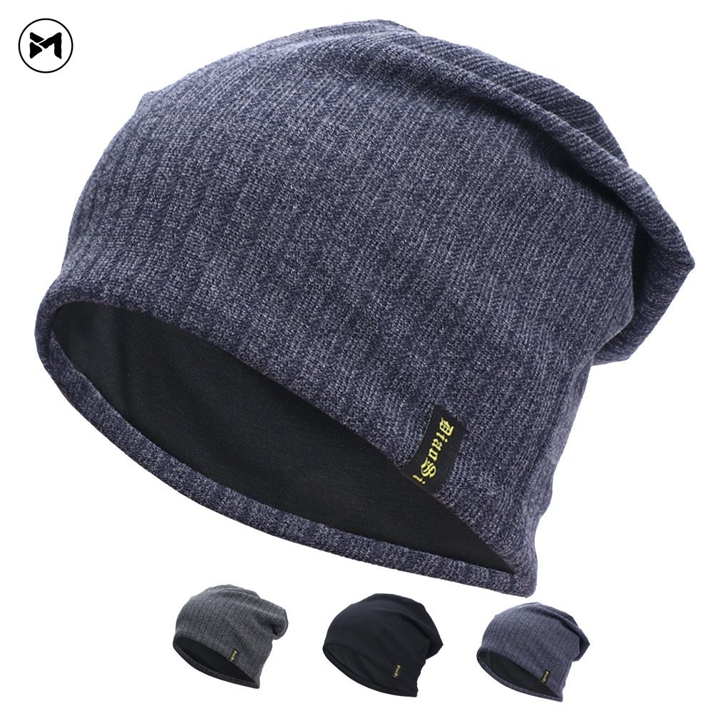 Mũ Len Dệt Kim In Chữ Thời Trang Thu Đông Cho Nam Nữ