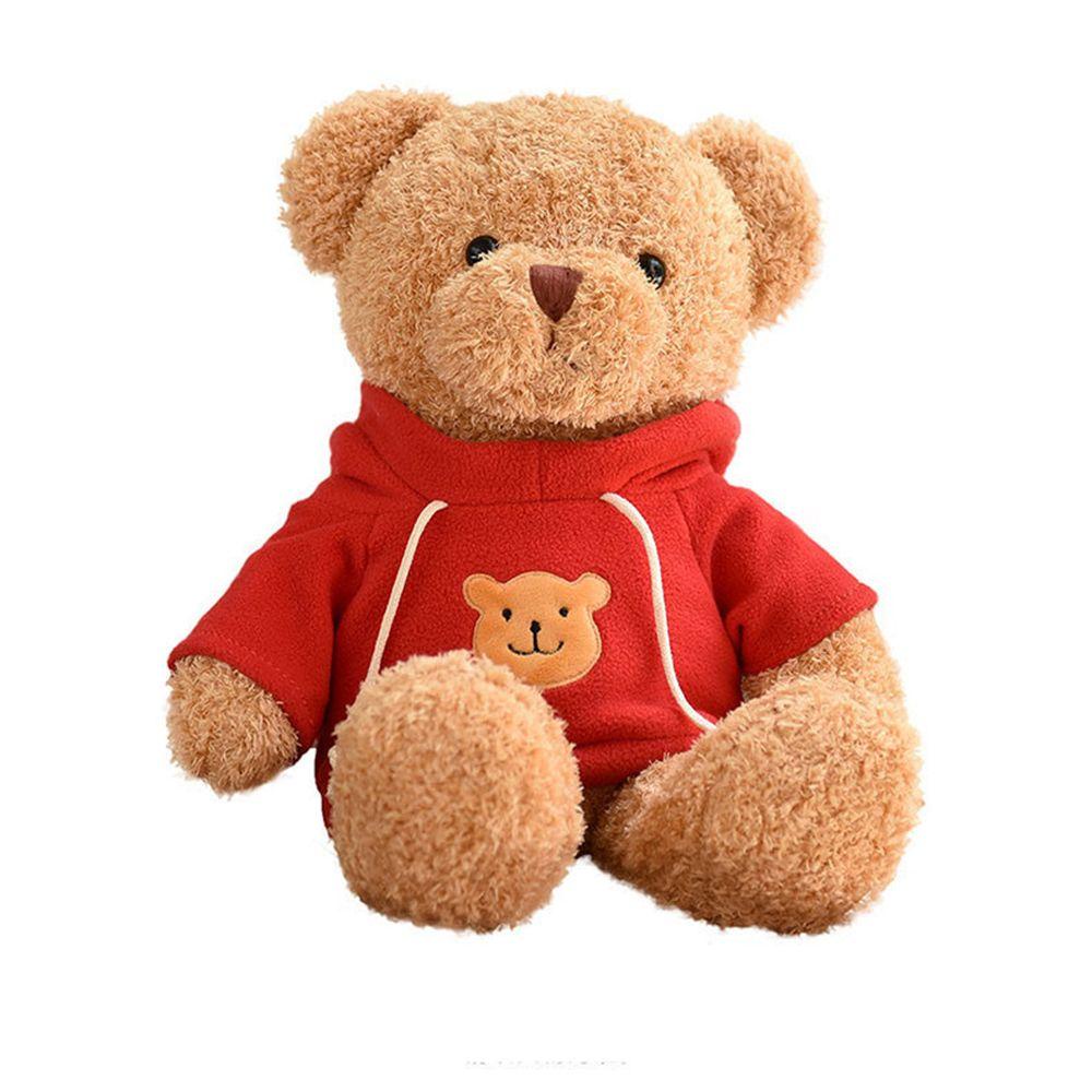 Đồ chơi nhồi bông Hình Gấu Mặc Áo Sweater Màu Đen Mềm Mại Đáng Yêu