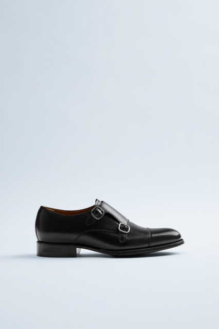 Giày tây Zara authentic DOUBLE-MONK STRAP