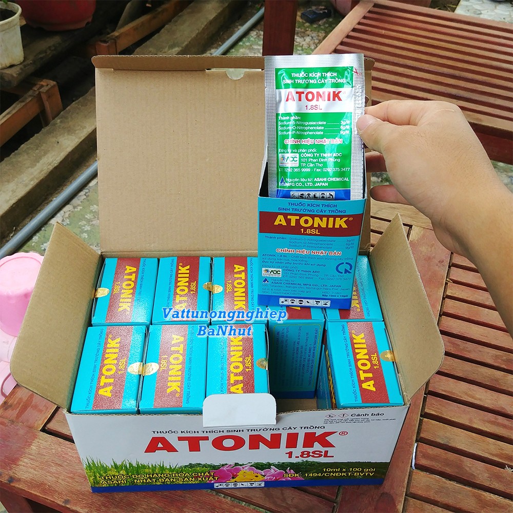 [100 gói] Thuốc Kích Thích Sinh Trưởng Cây Trồng - Chính Hãng - ATONIK 1.8 SL 10ml