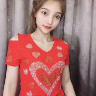 Áo thun quảng châu đính đá