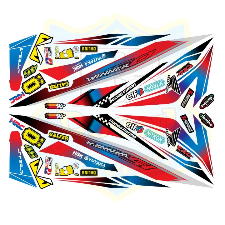 ( Quí khách vui lòng mang ra tiệm cho thợ dán ) Tem winner 150 chuyển màu trắng