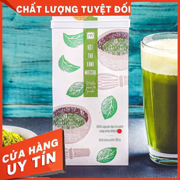 LANGFARM | Bột trà xanh matcha, Bịch 100g Thương Hiệu Matchi Matcha làm thức uống giải khát hàng ngày, tốt cho sức KHỎE