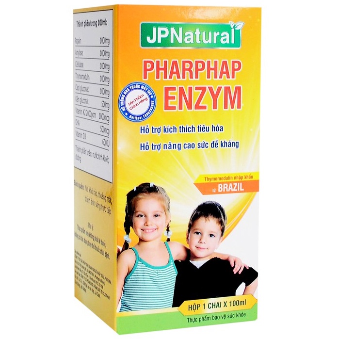 Pharphap Enzym -  Bổ sung enzyme, khoáng chất cho bé, hỗ trợ kích thích tiêu hóa, tăng cường hấp thu dưỡng chất,