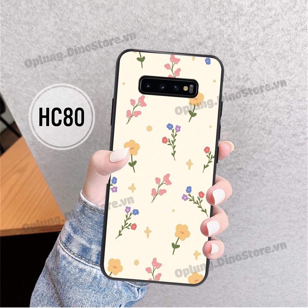 Ốp lưng Samsung S10/S10 Plus/S10E/S10 5G/S10 Lite/M80s hình hoa nhỏ basic dễ thương dáng bo viền bảo vệ camera bền đẹp.