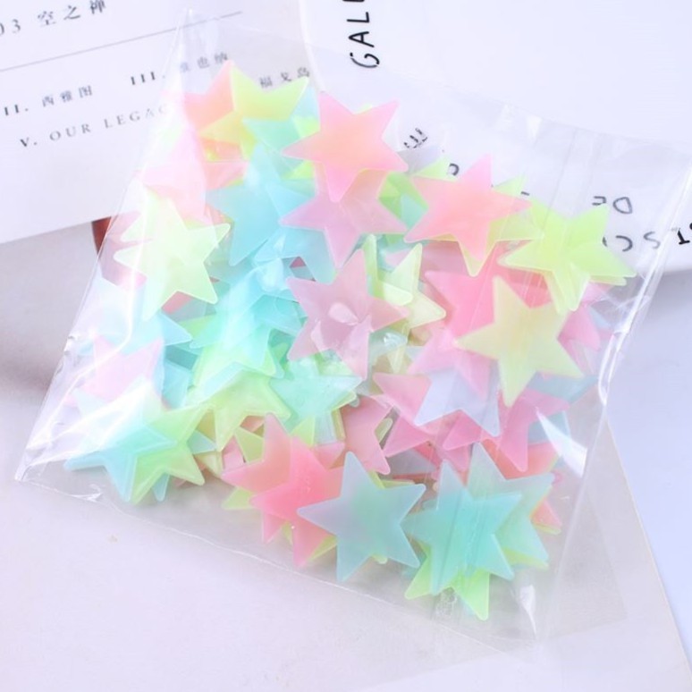 Gói sao dạ quang phát sáng đủ màu