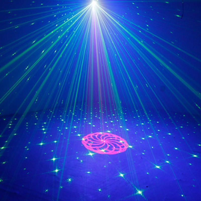Đèn laser mini điều khiển bằng giọng nói cho phòng DJ tiện dụng