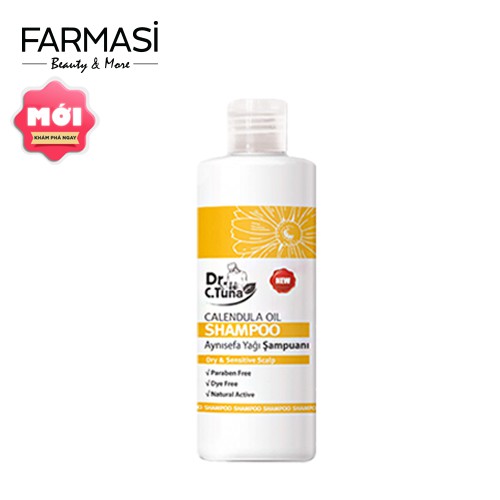 Dầu Gội Ngăn Ngừa Rụng Tóc, Dưỡng Ẩm Chiết Xuất Hoa Cúc Farmasi Calendula Shampoo 225ml (1833CAL05)