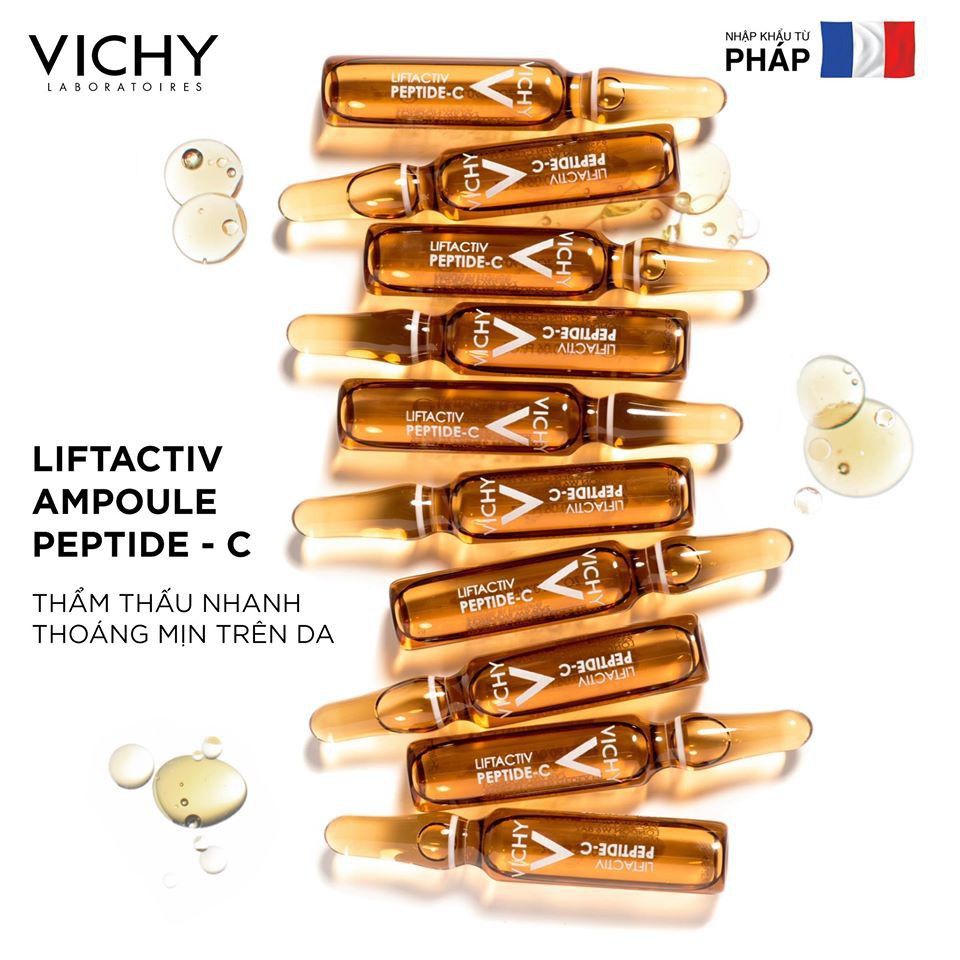 Bộ 10 Ống Dưỡng Chất Làm Sáng Da Ban Đêm Vichy Liftactiv Specialist Glyco-C Night Peel Ampoules 20ml