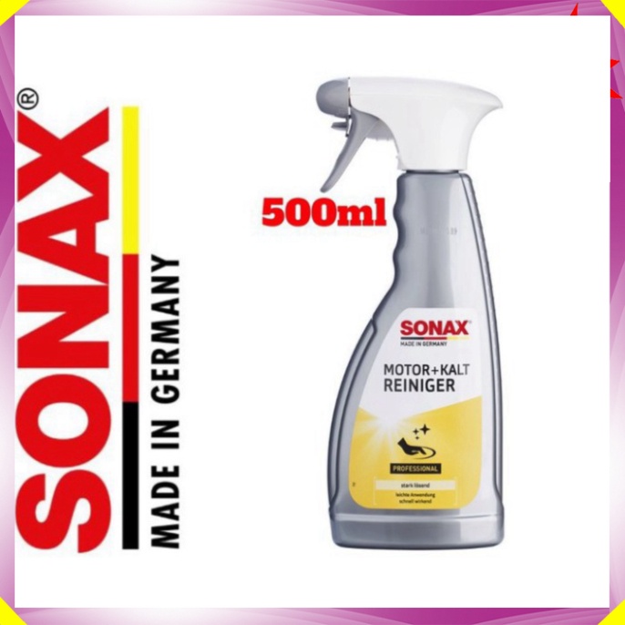 Sản Phẩm Dung dịch tẩy rửa, vệ sinh khoang máy ô tô thương hiệu Sonax 543200 Engine cold cleaner