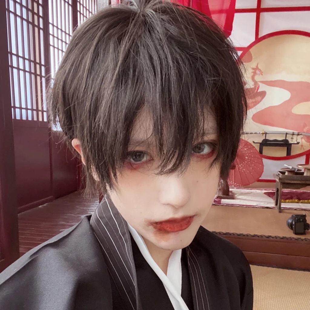 Tóc Giả Ngắn Hóa Trang Nhân Vật Anime Zhengtai Phong Cách Nhật Bản Cho Nam