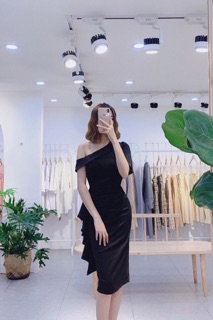 Đầm Body Lệch Vai Hàng Thiết Kế (CÓ ẢNH THẬT)