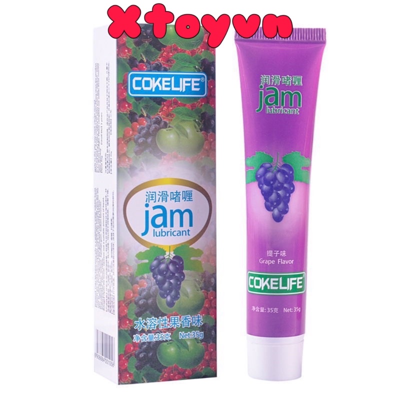 Gel bôi trơn cokelife jam 35g - hương vị nho tây ngọt ngào - ảnh sản phẩm 1