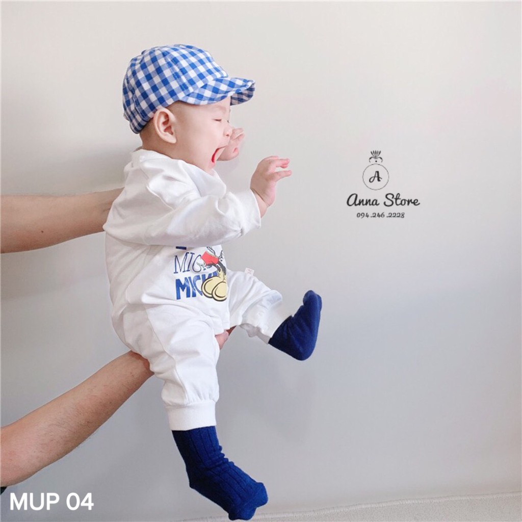 MUP 04 : Mũ kẻ caro phong cách Hàn Quốc cho bé