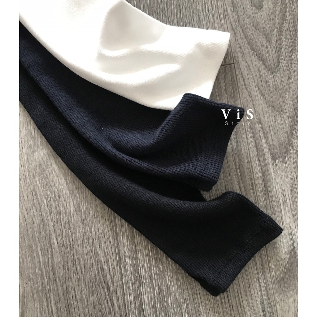 ÁO THUN LEN NỮ RÚT DÂY TAY DÀI VNXK