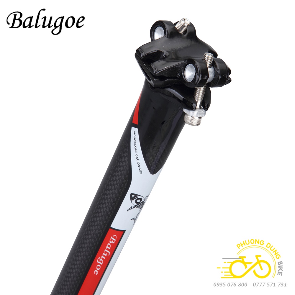 Cọc yên xe đạp Carbon BALUGOE 27.2 / 30.8 / 31.6mm