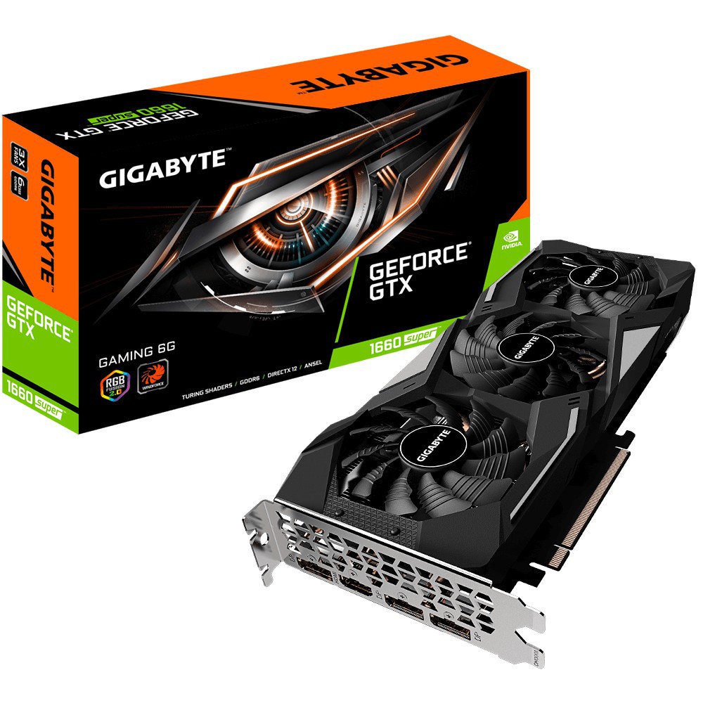 COMBO Card màn hình GIGABYTE GeForce® GTX 1660 SUPER™GAMING 6G 3fans hàng new chính hãng giá đẹp 95