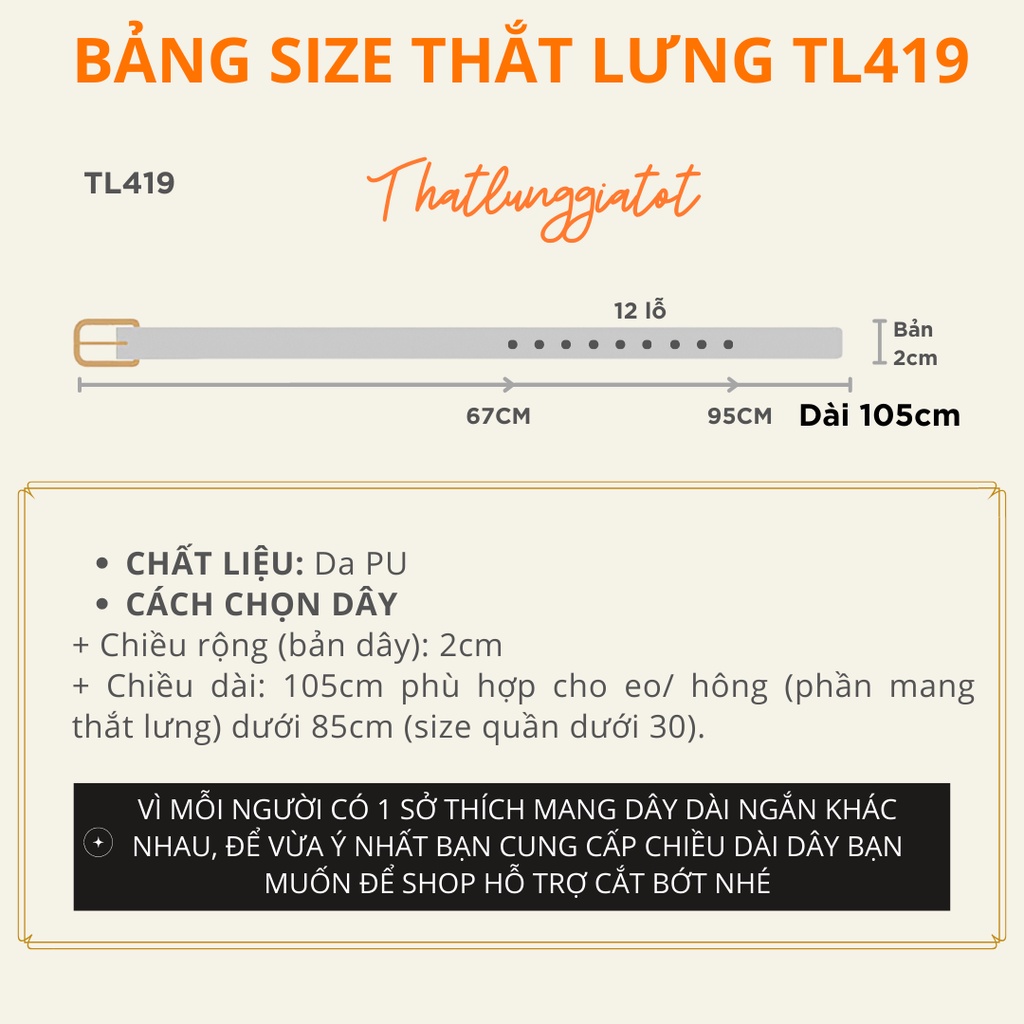 Thắt lưng nữ váy mặt kim vàng bản nhỏ 2cm  TL419 - Thắt Lưng Giá Tốt