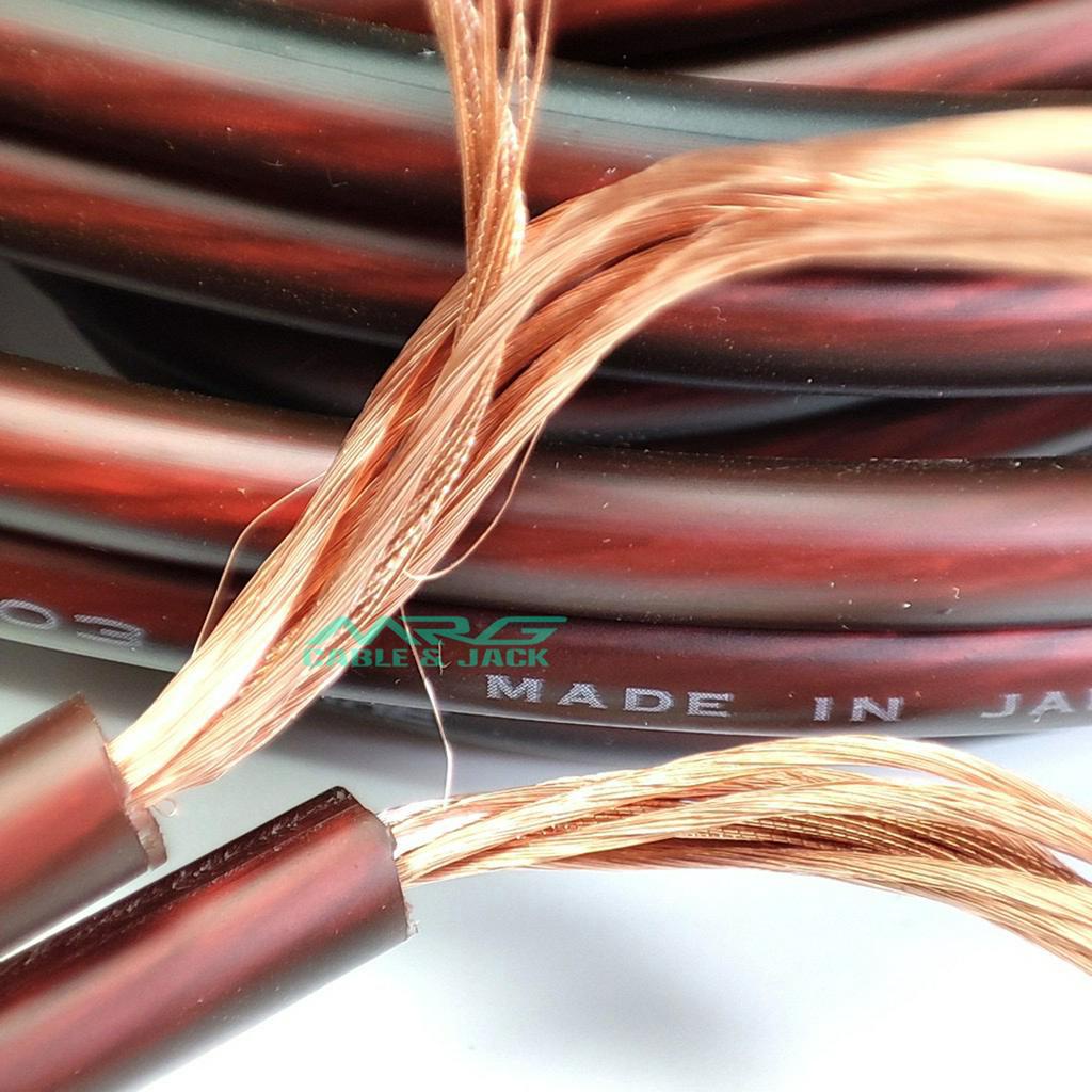 Dây Loa Japan 2 Lõi Đồng 4.0mm2, sợi đồng nhuyễn, giá 1met.