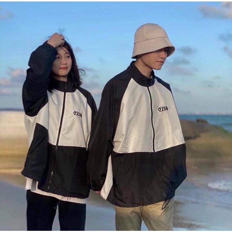 Áo Gió 7ZIA 1 Lớp Form Rộng Unisex Nam Nữ Ulzzang