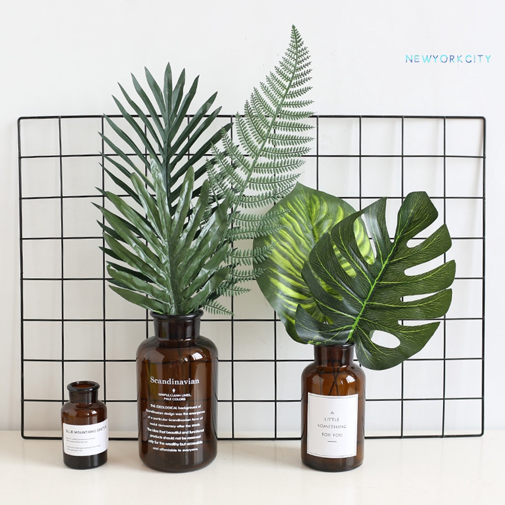 1 Nhánh Lá Monstera Nhân Tạo Phong Cách Bắc Âu Trang Trí Nội Thất/Văn Phòng/Làm Đạo Cụ Chụp Ảnh