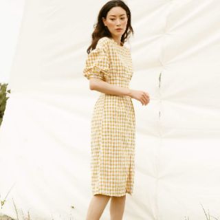 Đầm Cocosin Yellow Checked