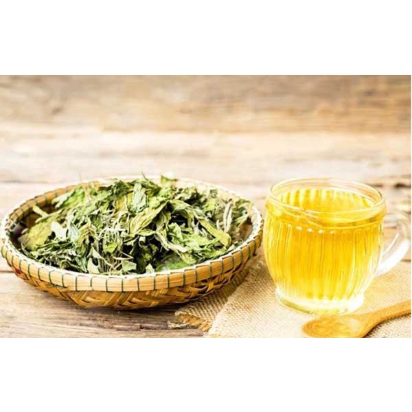 Cỏ ngọt sấy khô thơm sạch, không lẫn cành, vị ngọt tự nhiên