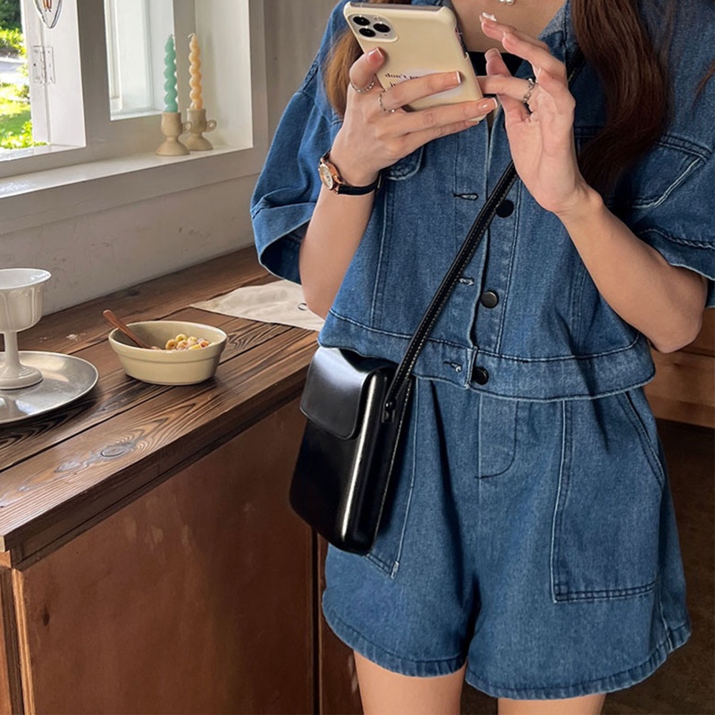 Túi Đeo Chéo Vai Bằng Da Chống Nước Có Thể Điều Chỉnh Thời Trang Sành Điệu