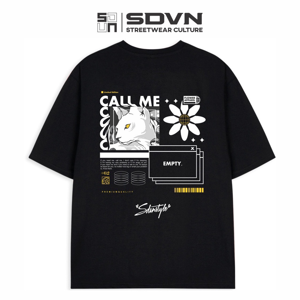 Áo Thun Unisex Local Brand SDVN CALL ME