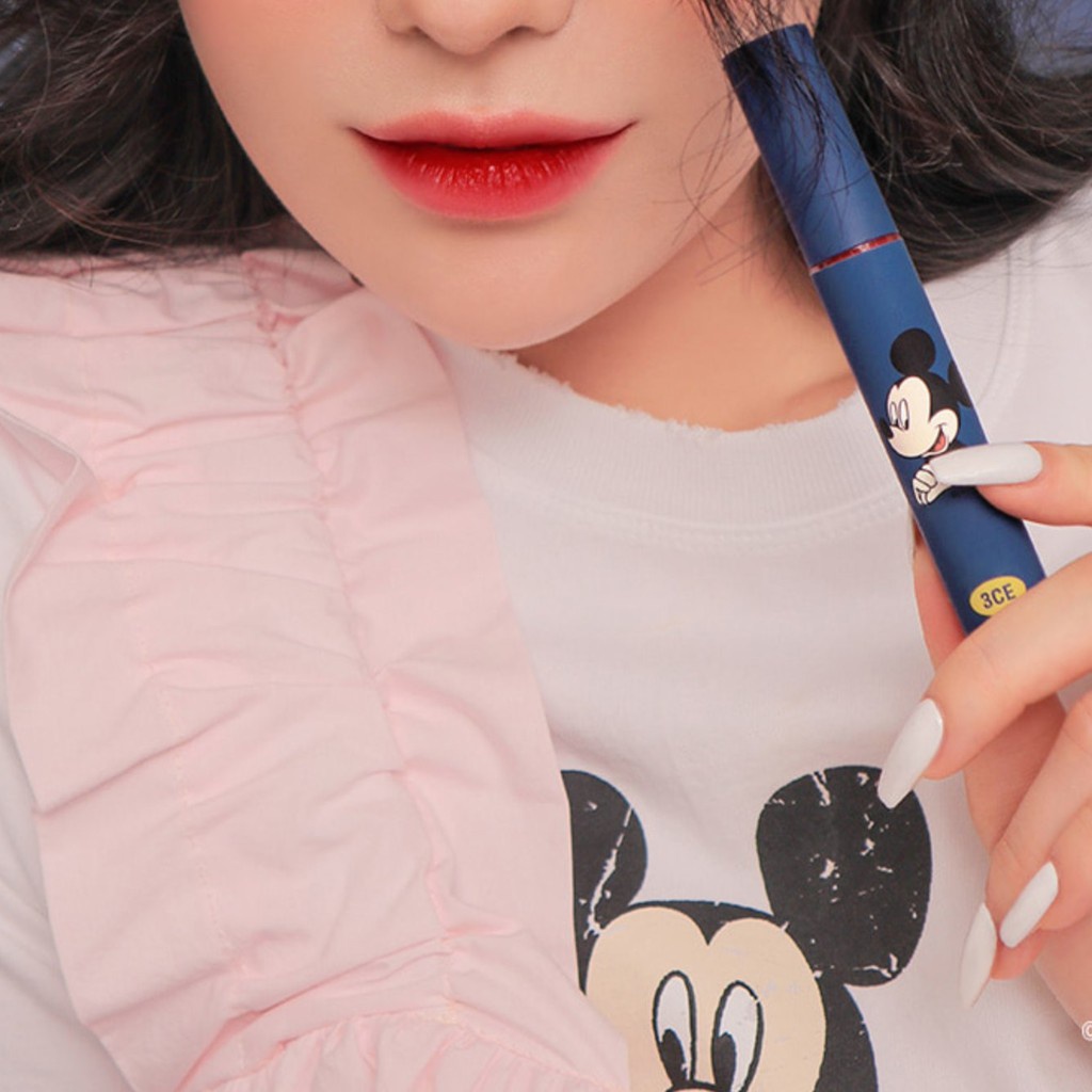 Son kem lì Mickey 3.CE Tattoo Lip Tint Phiên bản giới hạn - Coolest Màu đỏ lạnh cuốn hút