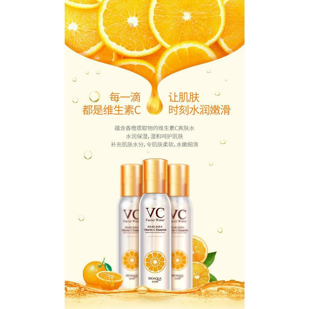 Toner cấp ẩm Bioaqua Nước dưỡng ẩm tinh chất Vitamin C mịn da sáng da Luxuka BA11