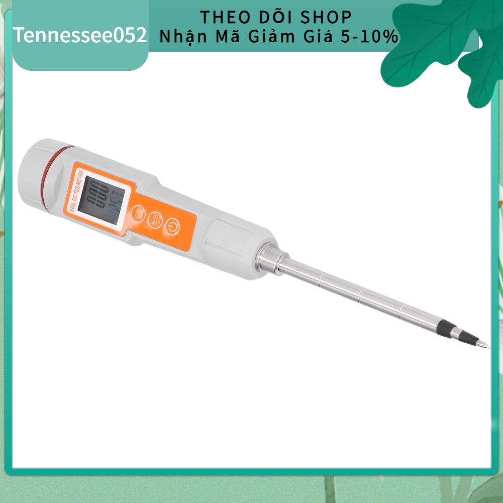 Tennessee052 Máy dò đất 2 trong 1 EC / TDS Độ chính xác cao kiểm tra dễ đọc với màn hình nền màu xanh lam cho trang trại Plants Garden