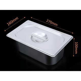 KHAY INOX ĐỰNG TOPPING, CHÈ